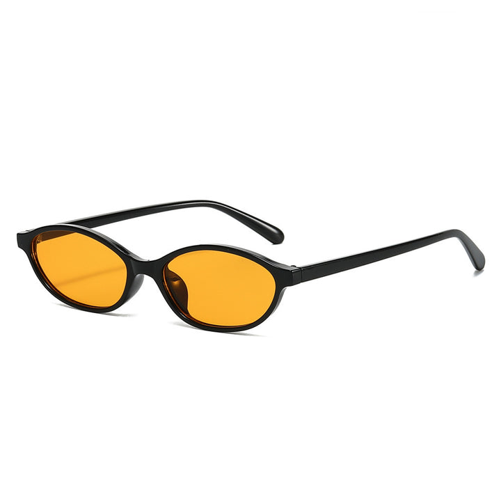 Retro-Inspired Slim Oval Sunglasses Stornfield