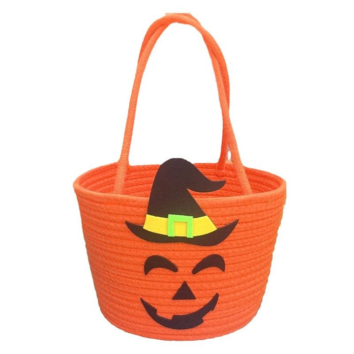 Women Halloween Basket with Wizard Hat Motif Stornfield