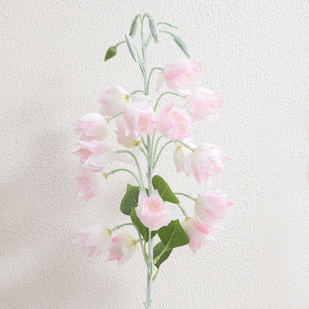 Artificial orchid bouquet with intricate flowers