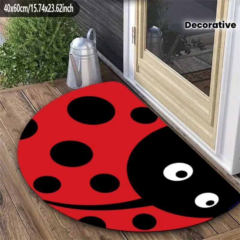 Decorative Ladybug Welcome Mat