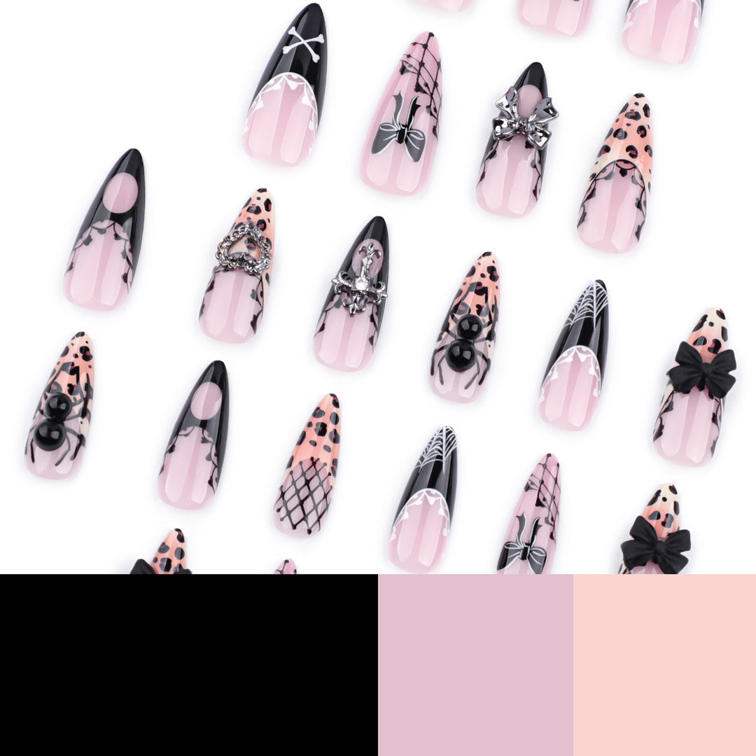 Creative acrylic nails in elegant leopard design Stornfield