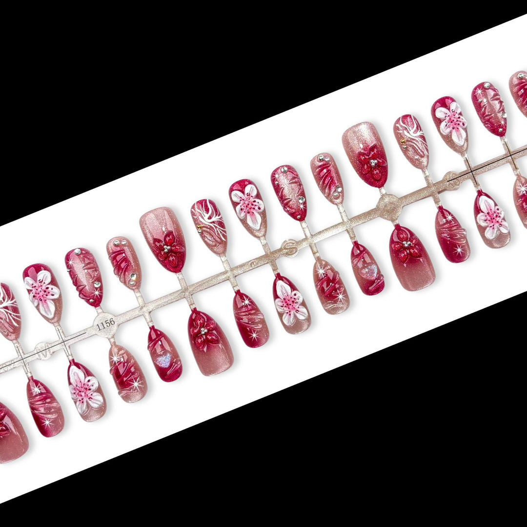 Decorative Floral Nail Art Set