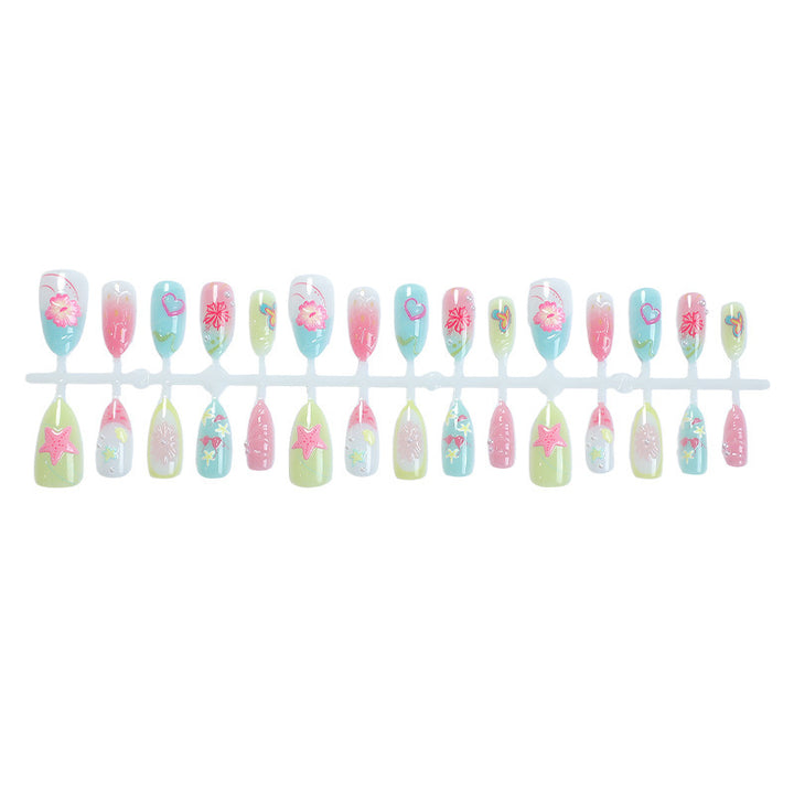 Artistic Floral Press-On Nail Collection Stornfield