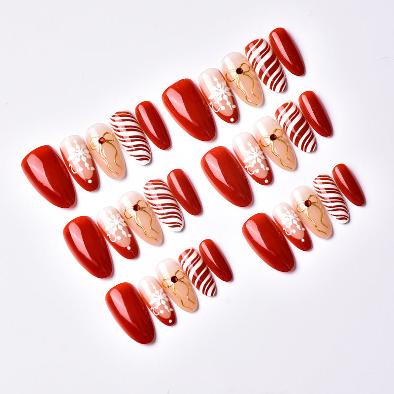 Festive Seasonal Press-On Nail Art Set Stornfield 1790636425