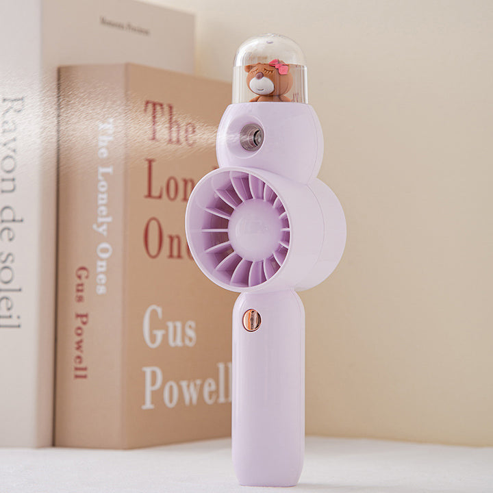 Adorable Cartoon-Themed Handheld Fan Stornfield
