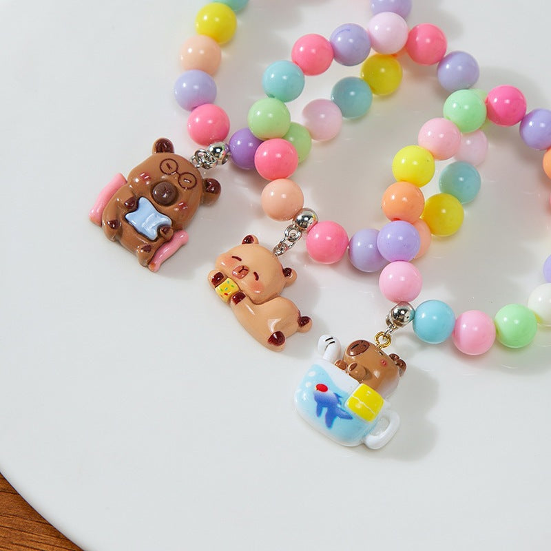 Colorful children's bracelet with crafted pendant Stornfield