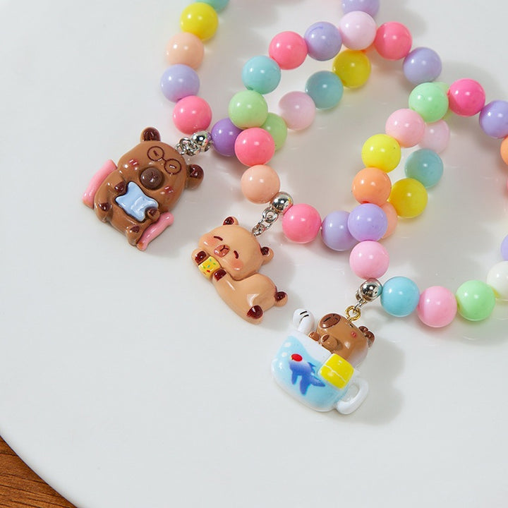 Colorful children's bracelet with crafted pendant Stornfield