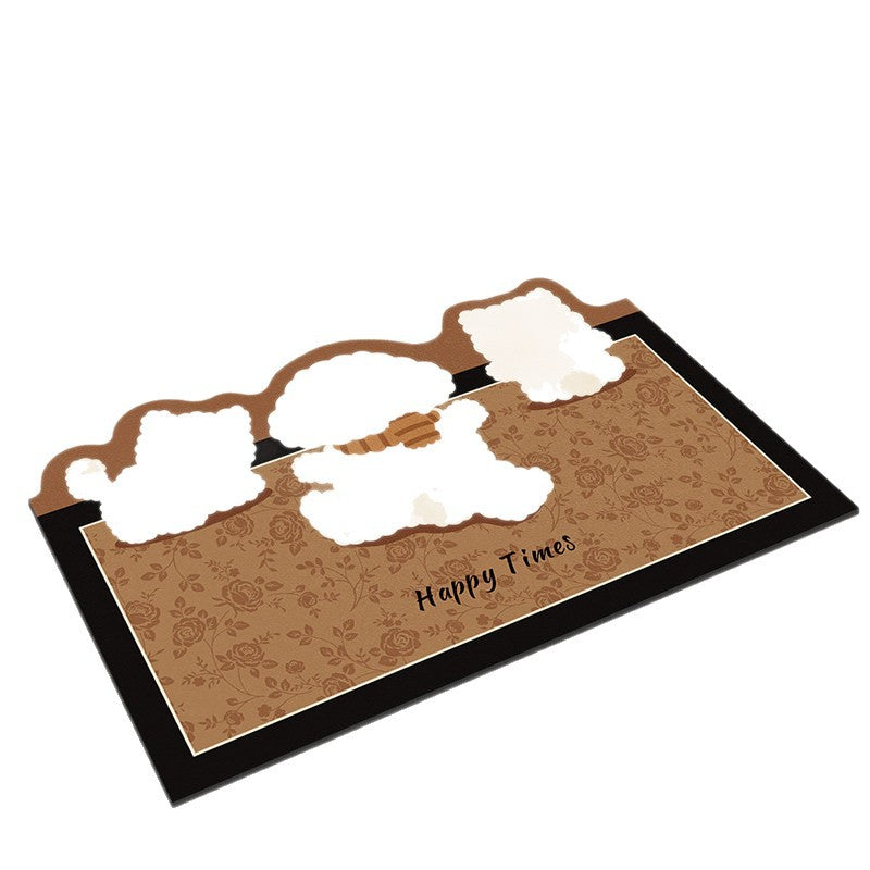 Panda-Themed Decorative Bath Mat