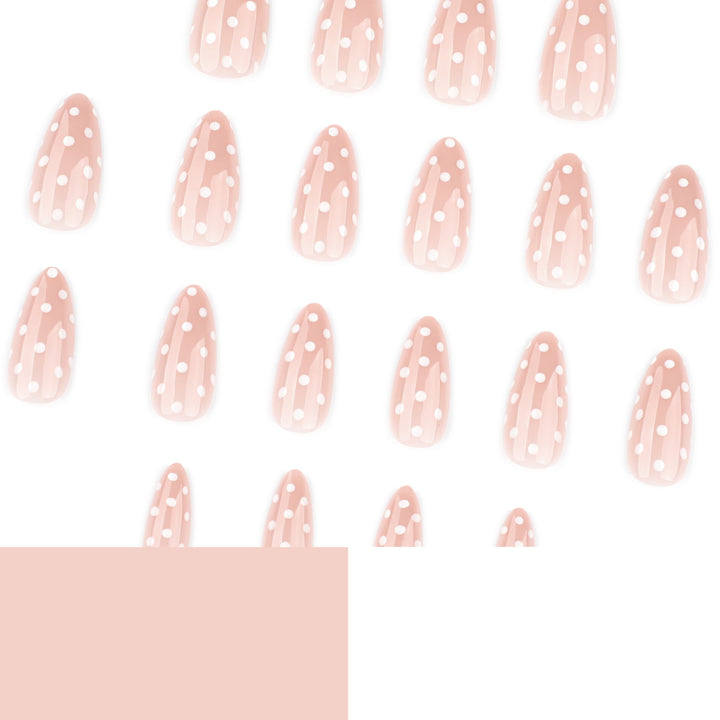 Artful Nail Extensions with Delicate Dots Stornfield