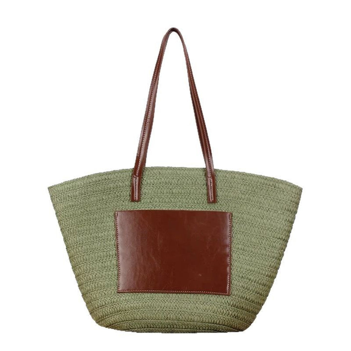 Beach bag with integrated leather pouch Stornfield
