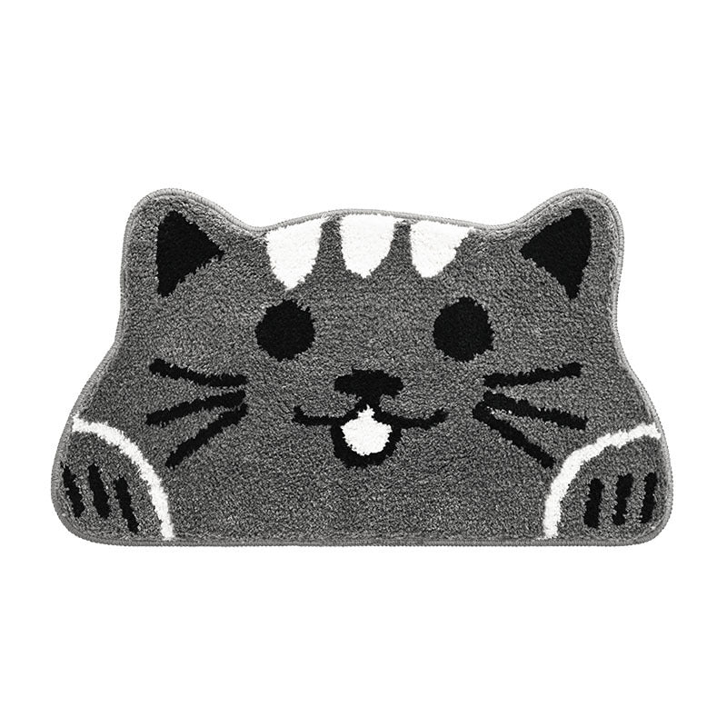 Whimsical Cat-Themed Bath Mat Stornfield