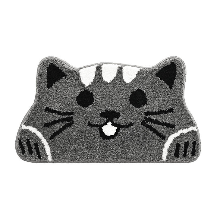 Whimsical Cat-Themed Bath Mat Stornfield