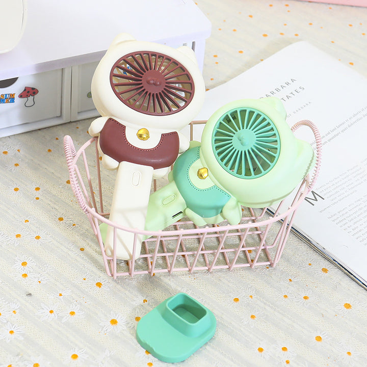 Ladies handheld fan in playful animal design Stornfield
