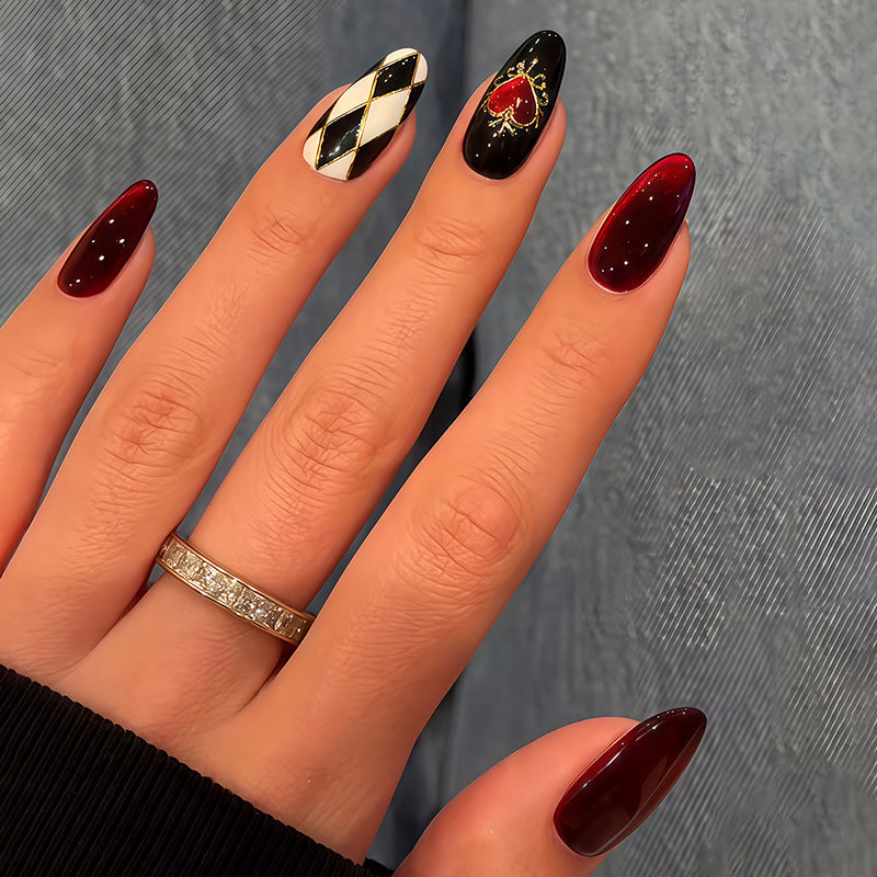 Artistic Designer Press-On Nail Set Stornfield