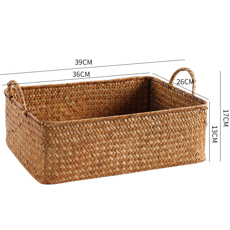 Handwoven Natural Storage Basket Stornfield