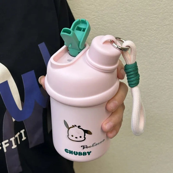 Women's insulated drinking bottle with innovative closure system and cute animal design Stornfield