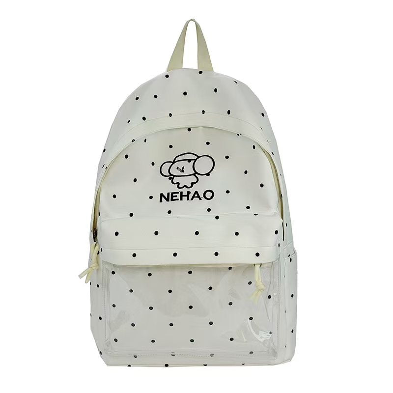 Transparent Front Polka Dot Backpack Stornfield