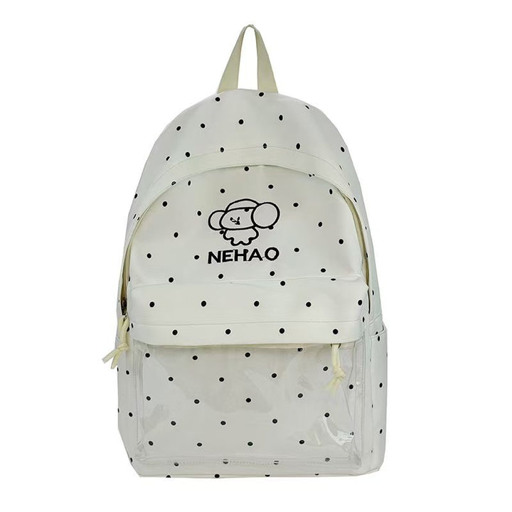 Transparent Front Polka Dot Backpack Stornfield