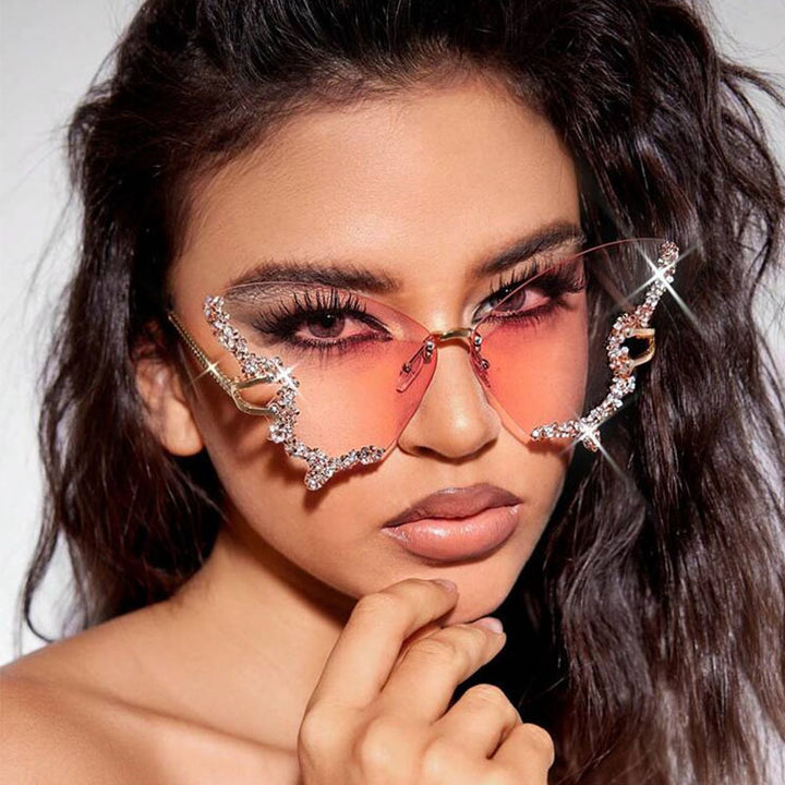 Women's extravagant sunglasses with sparkling butterfly design Stornfield