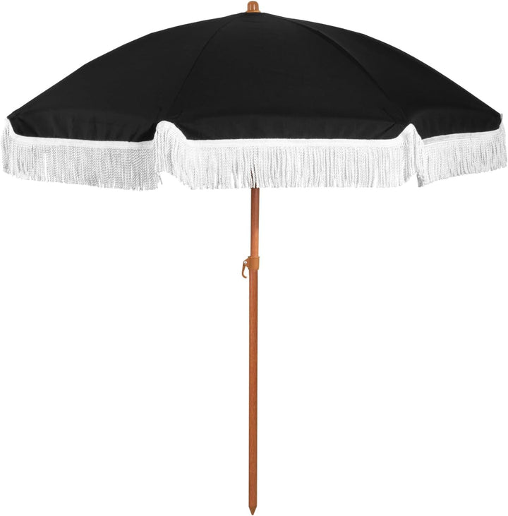 Women's sun umbrella with tassels and striped design Stornfield