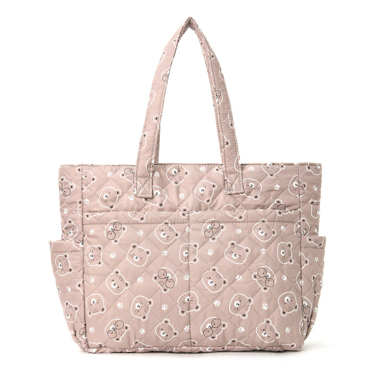 Practical cotton bag with cute bear motif Stornfield