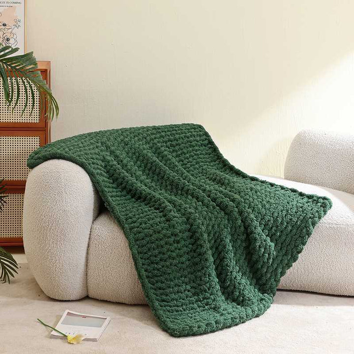 Cozy Knit Throw Blanket