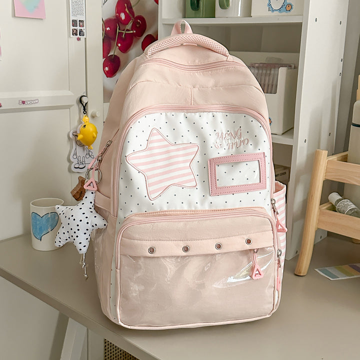 Playful Star-Embellished School Backpack Stornfield