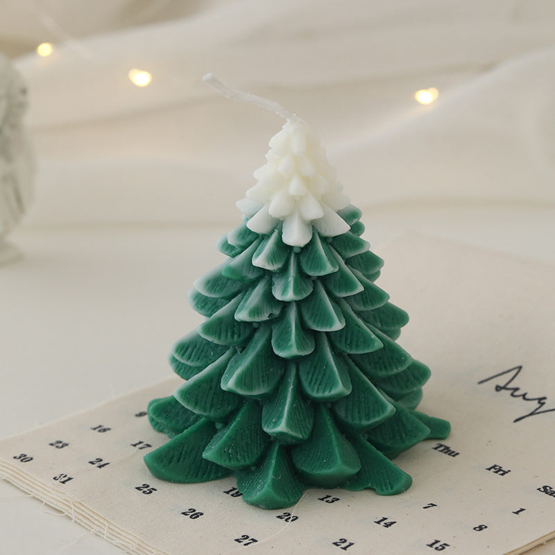 Handcrafted Ombre Petal-Scale Mini Tree Decorative Soy Wax Candle