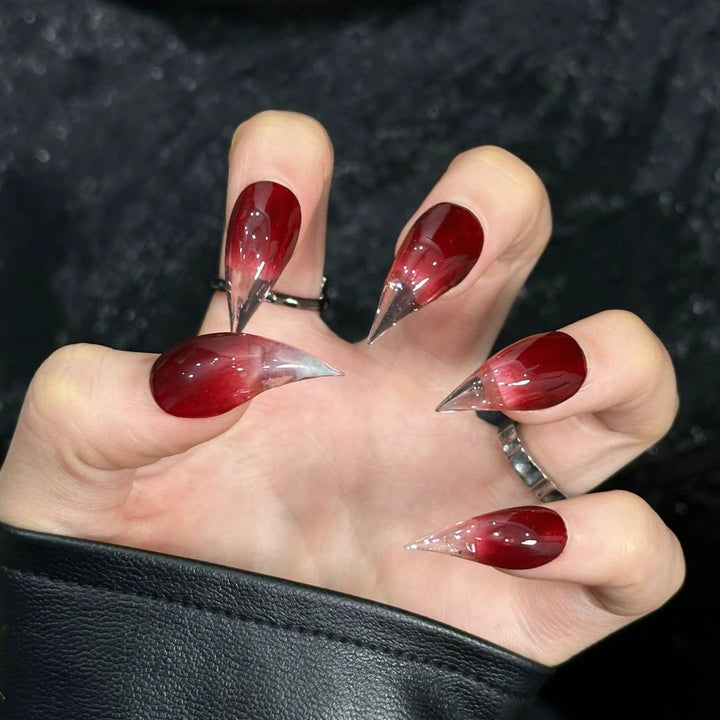 Stiletto Press-On Nail Set with Ombre Design