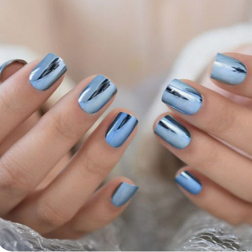 Premium Mirrored Finish Press-On Nails Stornfield