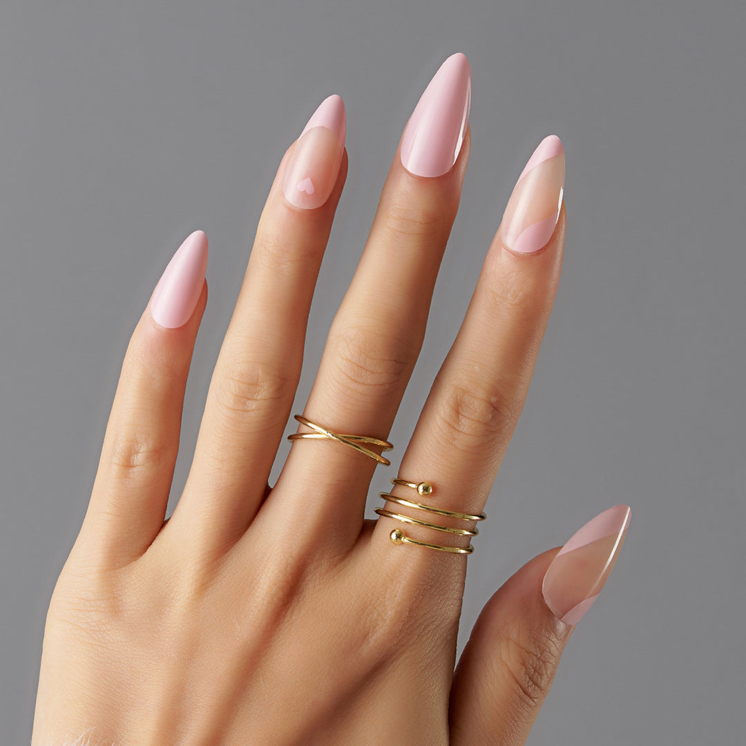 Artificial nail set with elegant French tips Stornfield