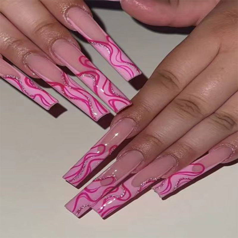 Trendy Abstract Nail Art Extensions