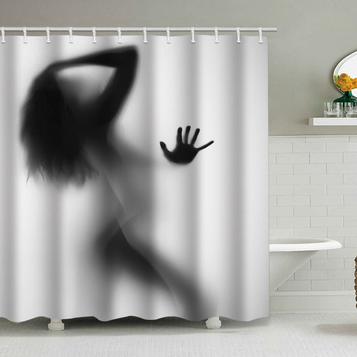 Artistic Silhouette Shower Curtain Stornfield