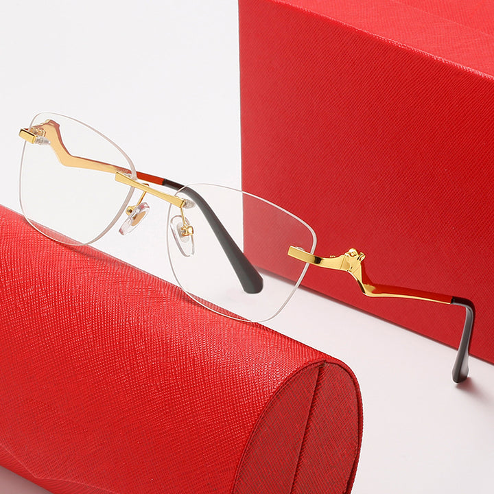 Women's fashionable sunglasses with asymmetrical frame and comfortable nose pads Stornfield