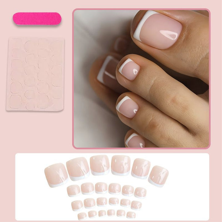 Artificial nail set with elegant French manicure Stornfield