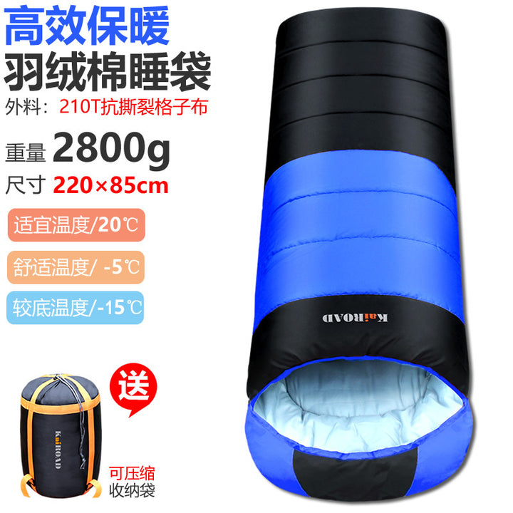 High-performance sleeping bag with insulating heat function Stornfield
