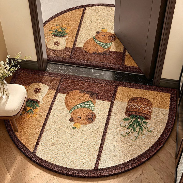 Cat-Themed Round Area Rug