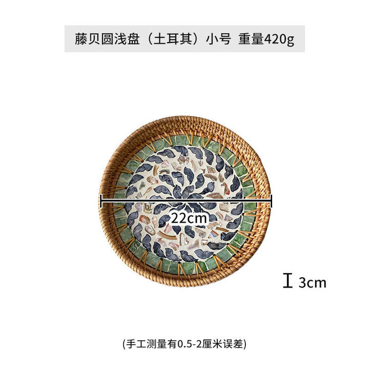Women's Round Mosaic Serving Platter Stornfield
