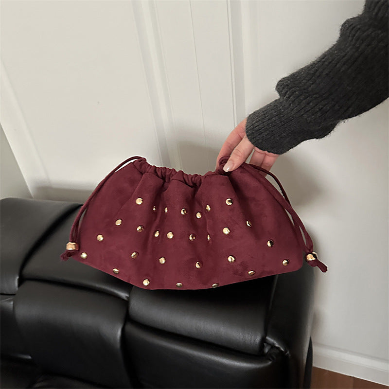 WoChic Studded Drawstring Clutch Bag Stornfield