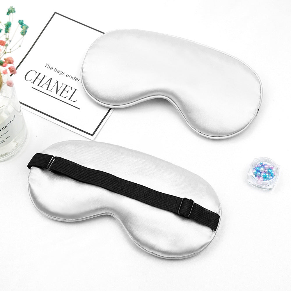 Unisex nan luxurious silk sleep mask with contoured eye cavity and adjustable elastic band Stornfield