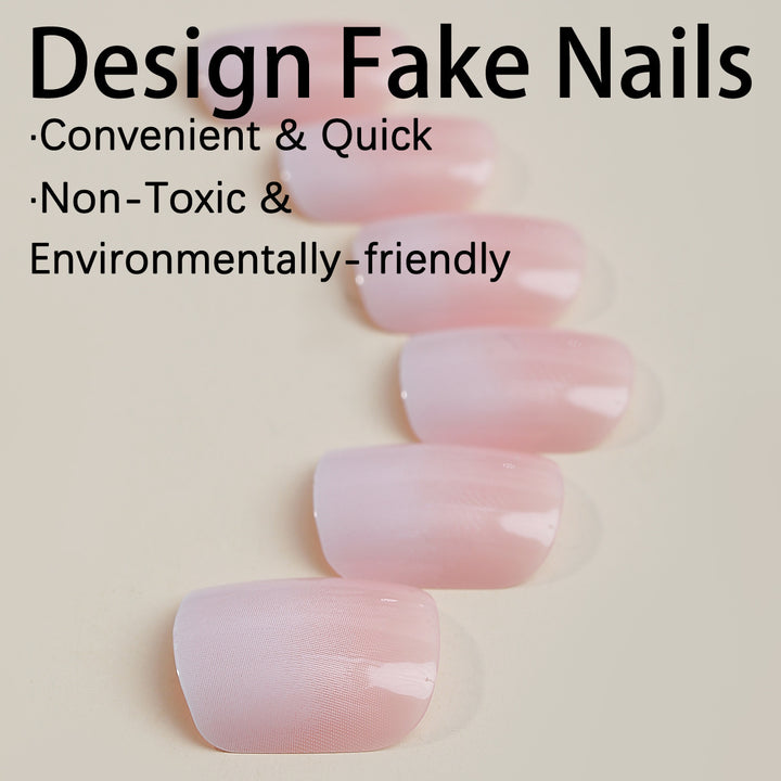 Artificial nail set with elegant natural finish Stornfield