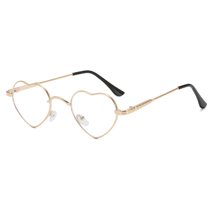 Women's Heart-Shaped Sunglasses with Delicate Metal Frame Stornfield
