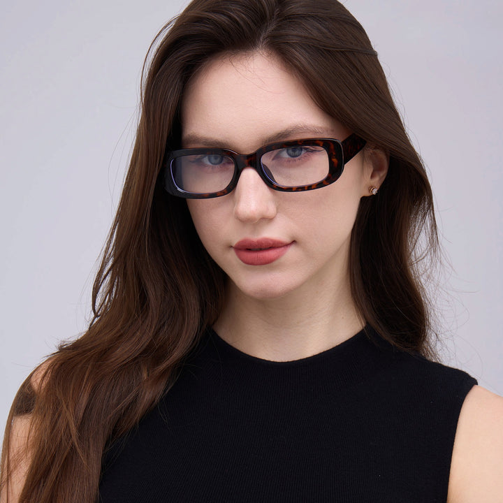 Women's square glasses with modern acetate frame Stornfield