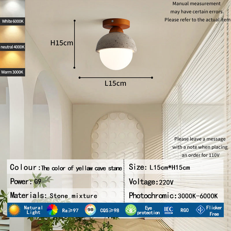 Modern Stone Ceiling Light