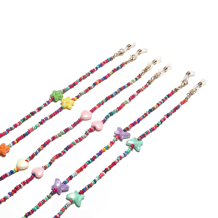Colorful Floral Beaded Eyewear Holder Stornfield