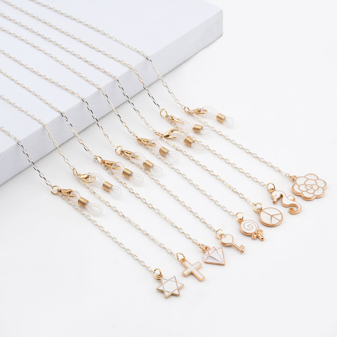 Elegant Geometric Glasses Chain Stornfield