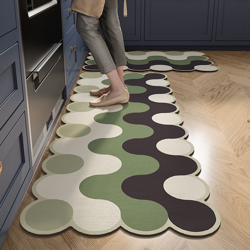 Oversized Geometric Kitchen Runner Mat