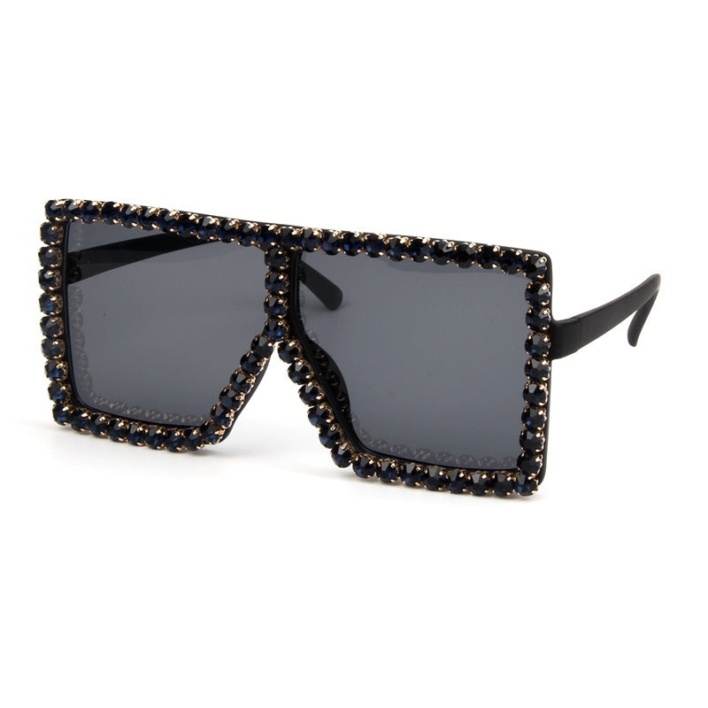 Women's oversized sunglasses with sparkly crystal frame Stornfield