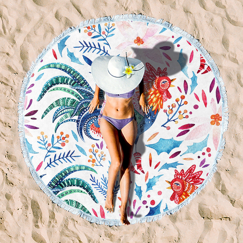 Rundstrand towel with unique sunset design Stornfield