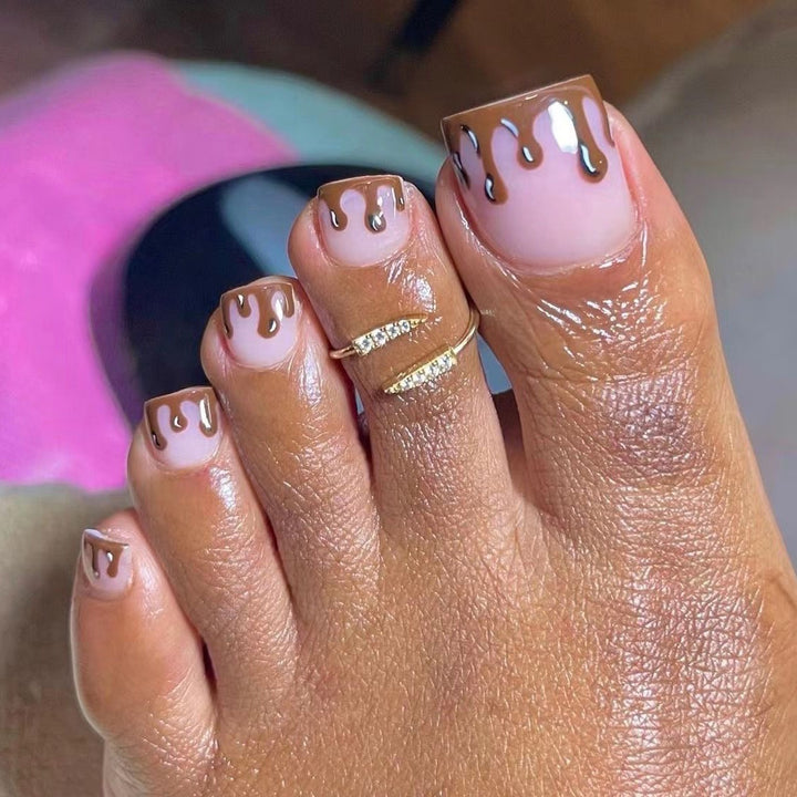 Creative Ice Cream Cup Design Artificial Nails Stornfield